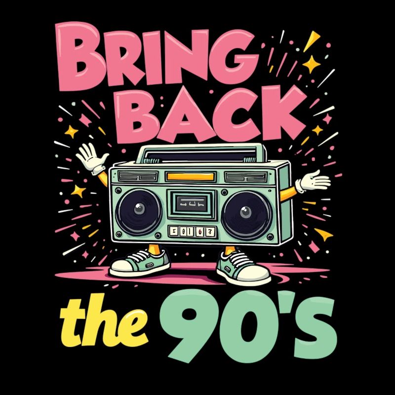 Bring Back the 90's Retro Boombox 90s