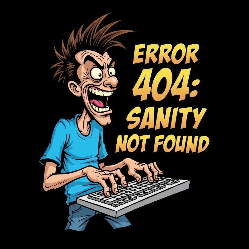 ITler Sanity Not Found Funny 404 Humor