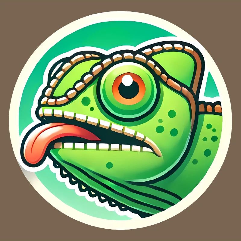 Conception originale de l’insigne de puissance caméléon