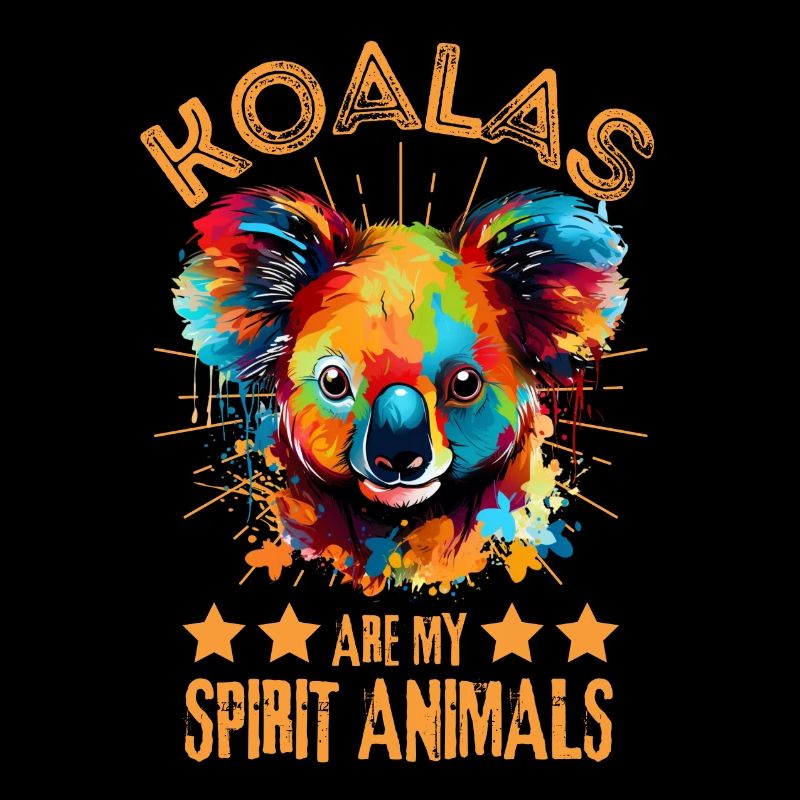 Colorful koala