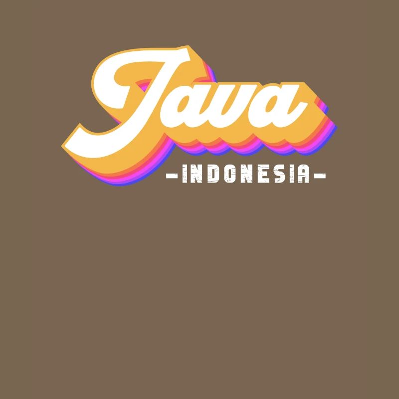 Vintage Holiday Trip Indonesia Java