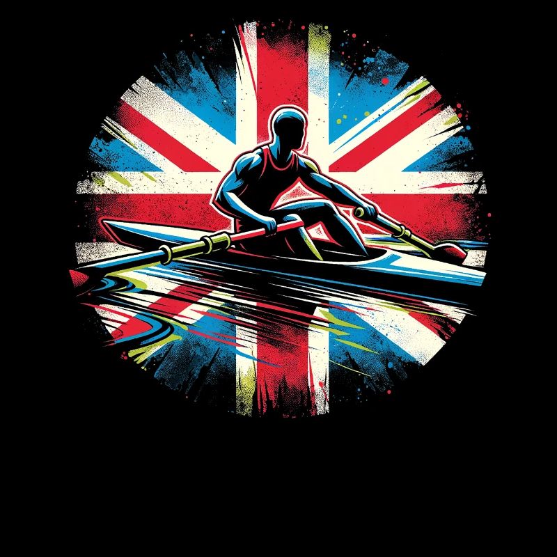 Rameur de drapeau britannique rameur rameur rameur patriote