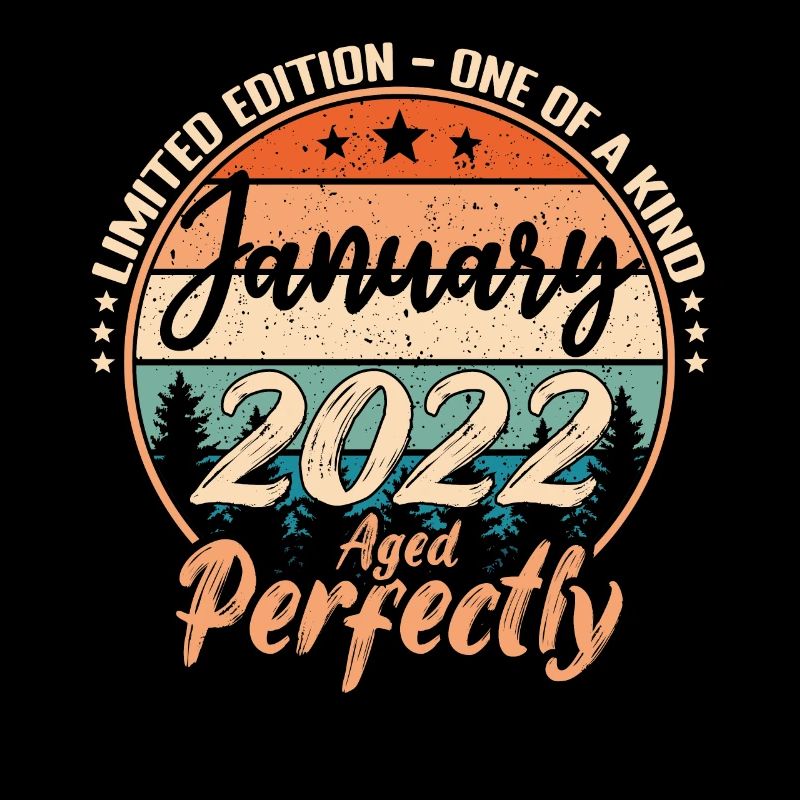 Janvier 2022 anniversaire 2022 légendes Janvier