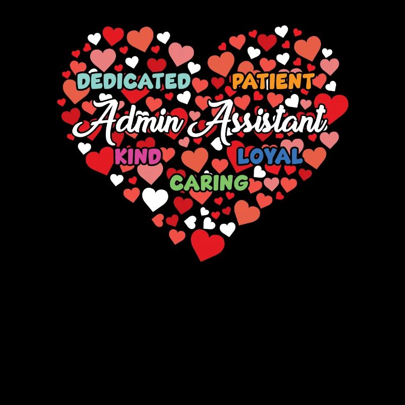Cute admin assistant heart