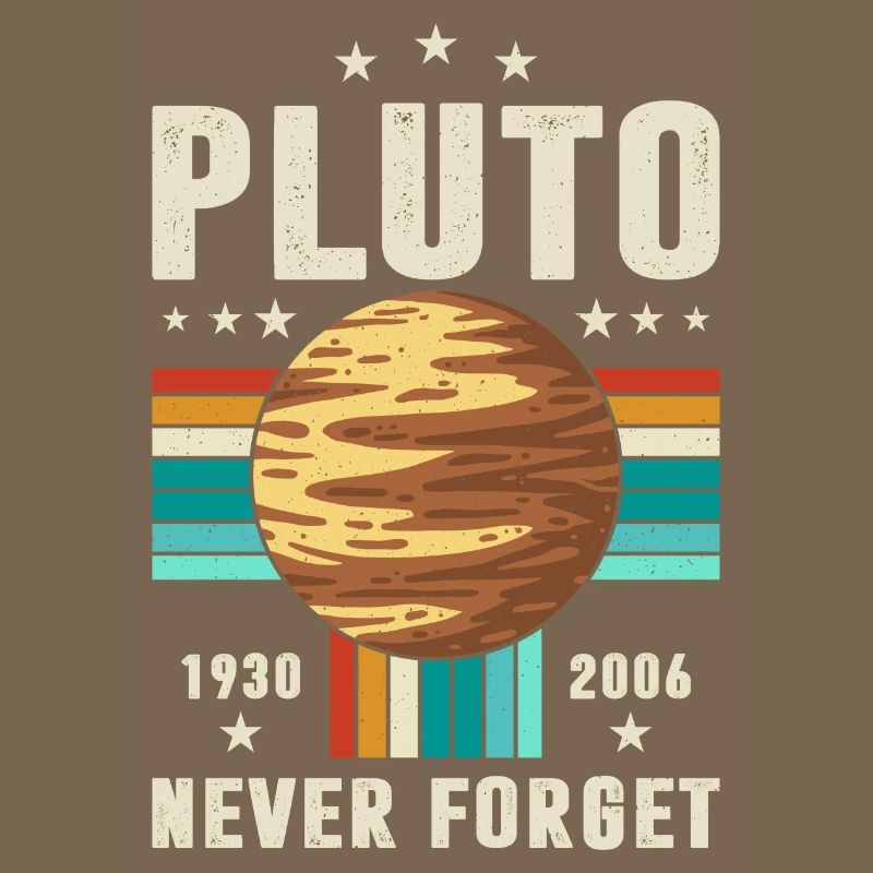 Never Forget Pluto Graphic