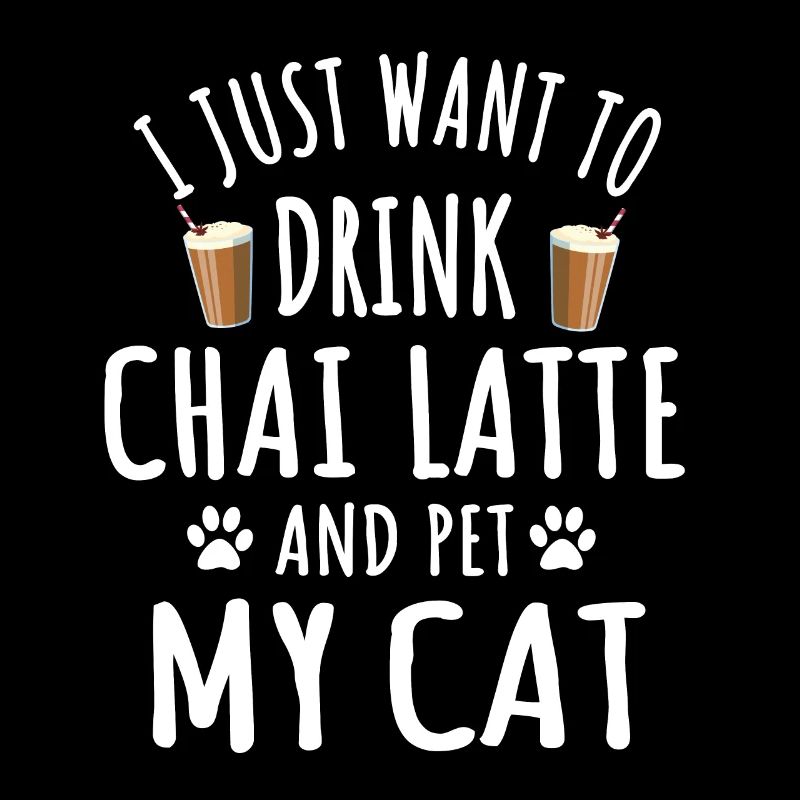 Drôle de chai latte et propriétaire de chat