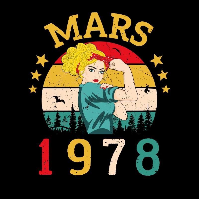 Mars 1978 Anniversaire Idée Cadeau Vintage 1978