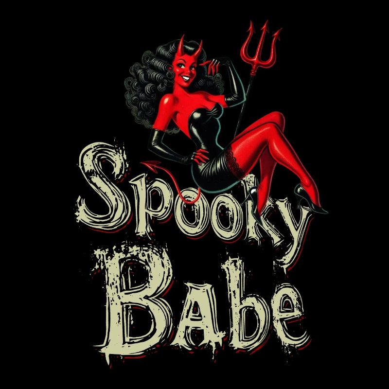 Spooky Babe Retro Devil Women's Costume