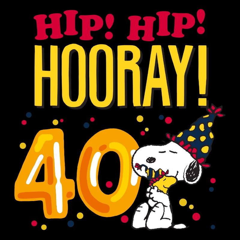 Design Anniversaire Peanuts 40 Ans Avec Citation