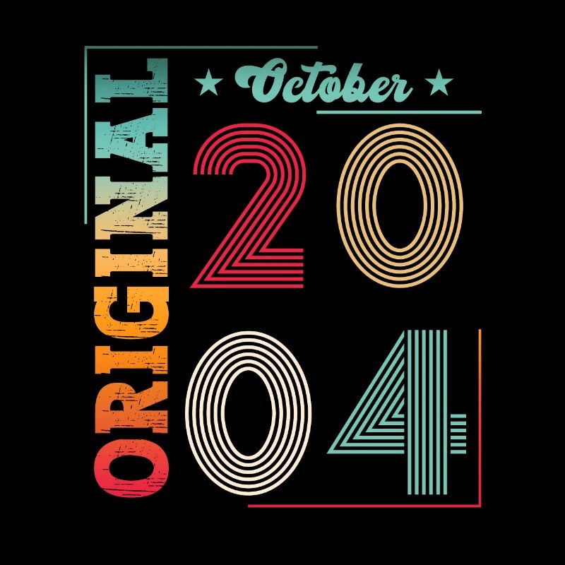 19e anniversaire Original Octobre Année 2004