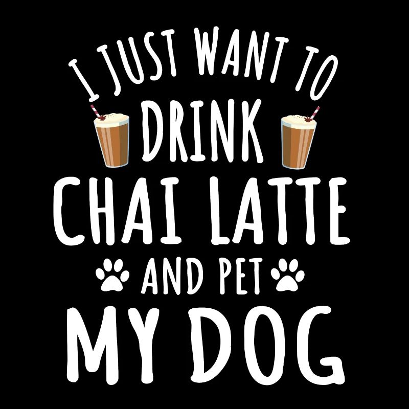 Drôle de Chai Latte et propriétaire de chien