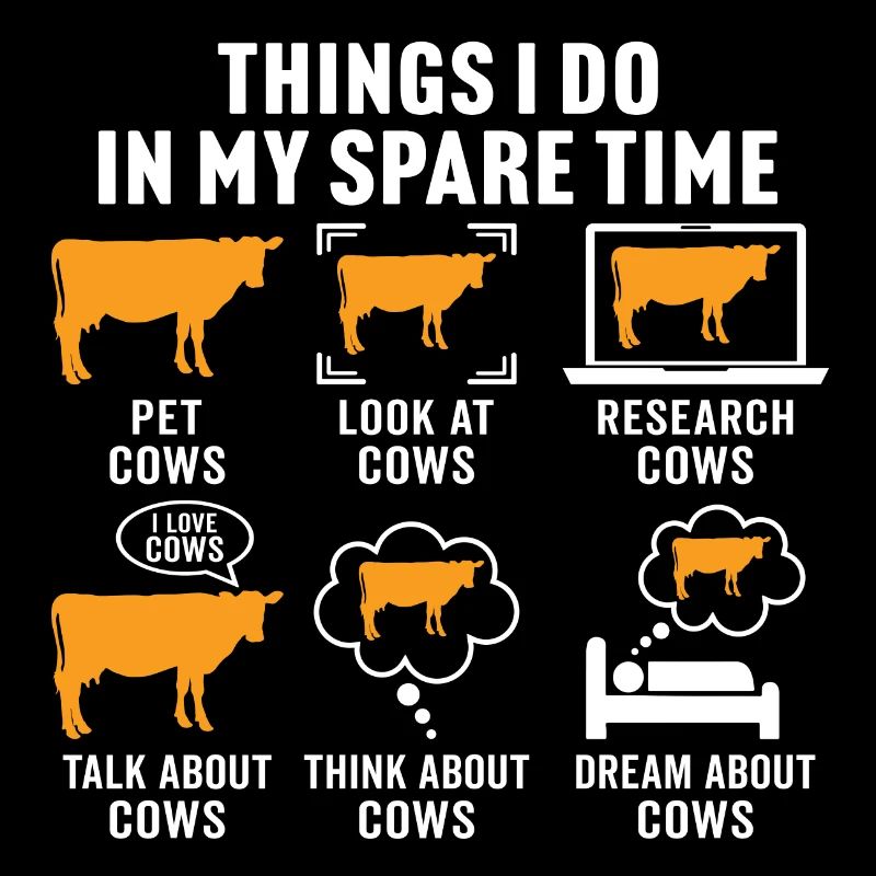 Ce que je fais pendant mon temps libre vaches drôles vaches