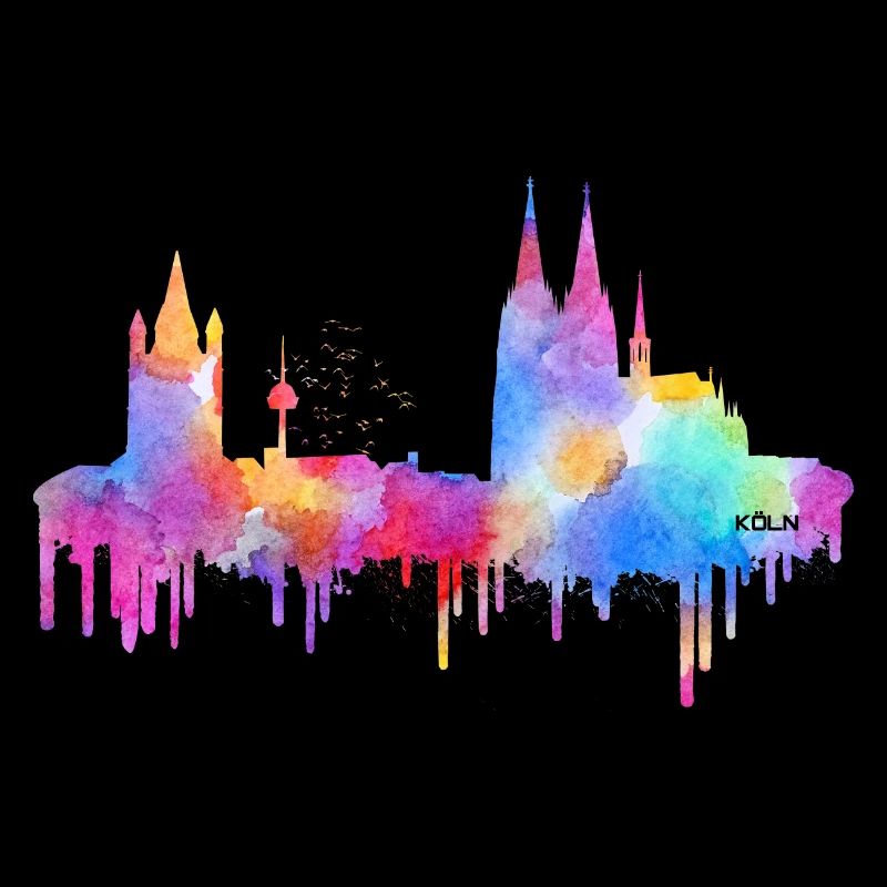Skyline Cologne - Colorful