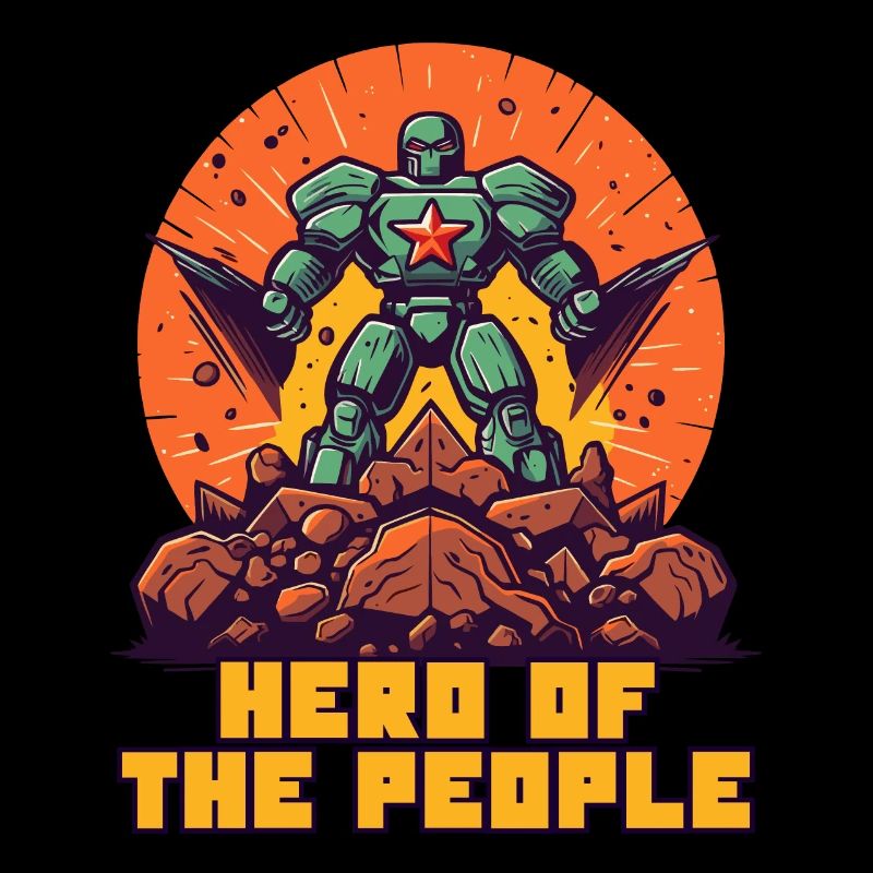 Bande dessinée de dessin animé, héros du peuple
