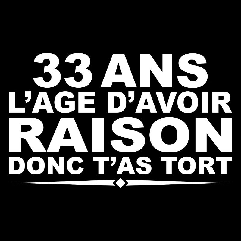 33 ans | Humour Cadeau D’anniversaire 33 ans