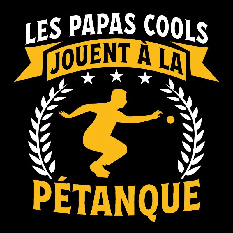 Les papas cools jouent à la pétanque