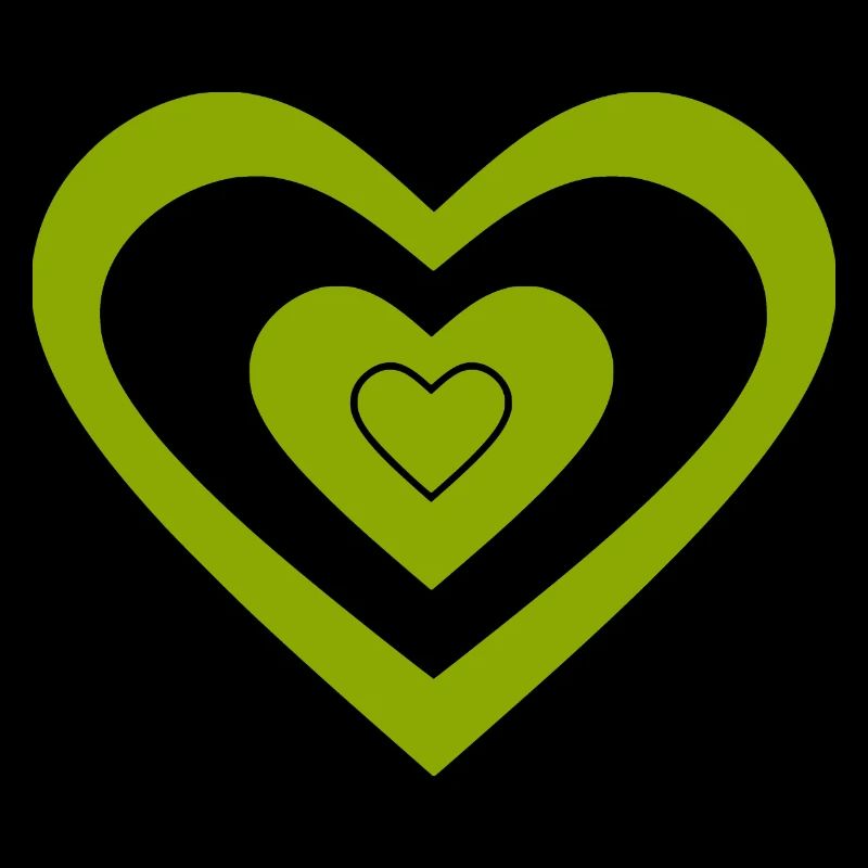 Cœur vert Cœurs Couples de la Saint-Patrick