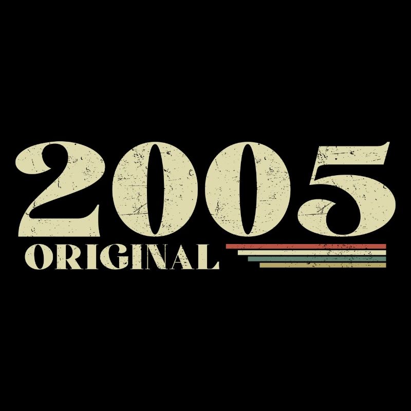 Original 2005 Vintage 2005 Retro Anniversary 2005