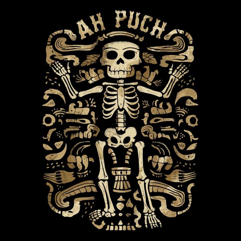 Mayan God Mayan Goddess Ah Puch Artwork