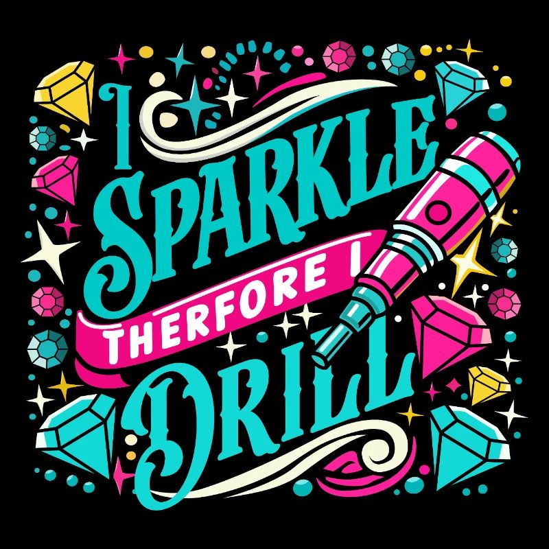 Artiste de peinture au diamant Sparkle Therfore I Drill