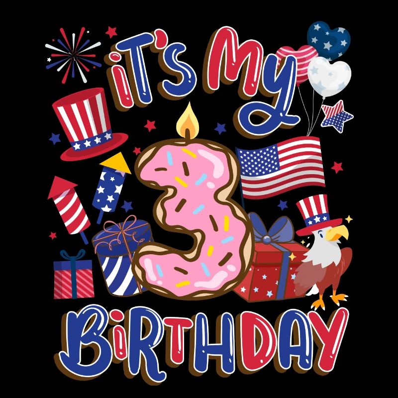 It's my 3rd birthday Eagle July 4th
