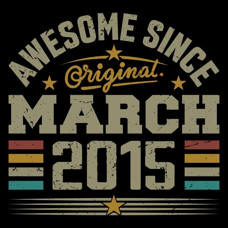 Mars 2015 Anniversaire Idée Cadeau Vintage 2015
