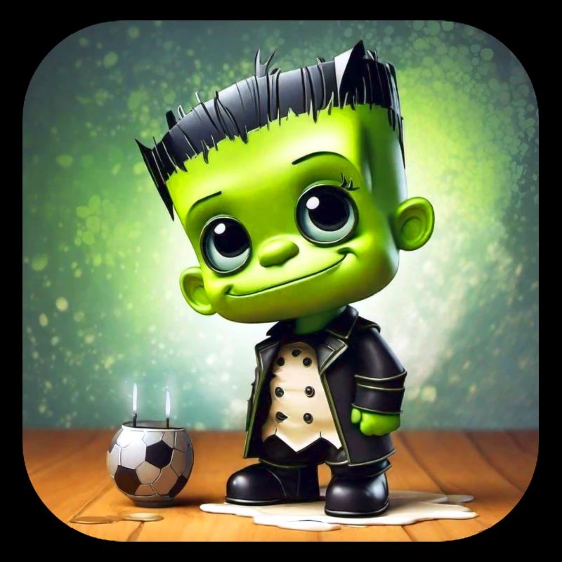 Mignon petit monstre vert