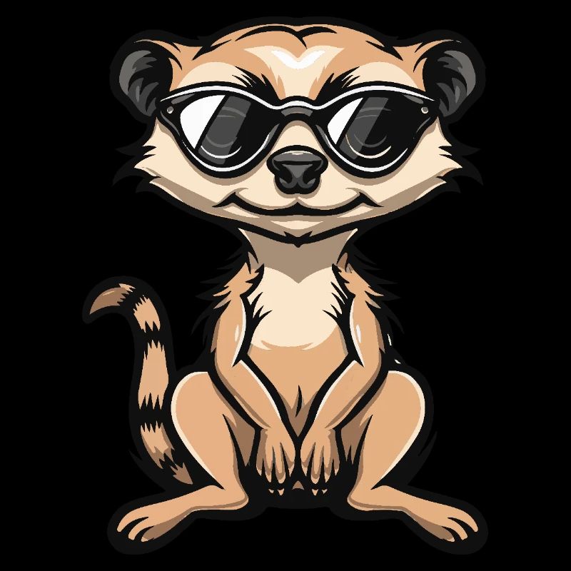 Suricate Bande dessinée cool
