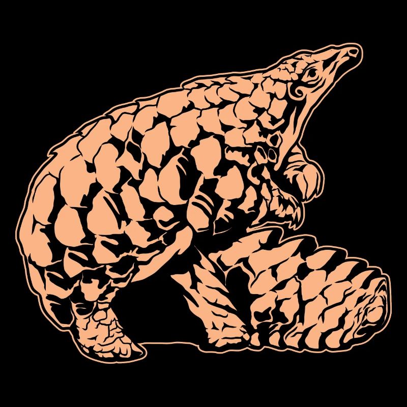 Cool Pangolin Sketch Graphic Wildlife Creature