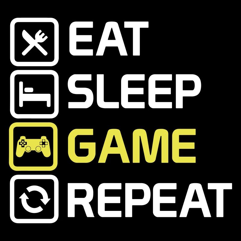 manger le jeu de sommeil répéter