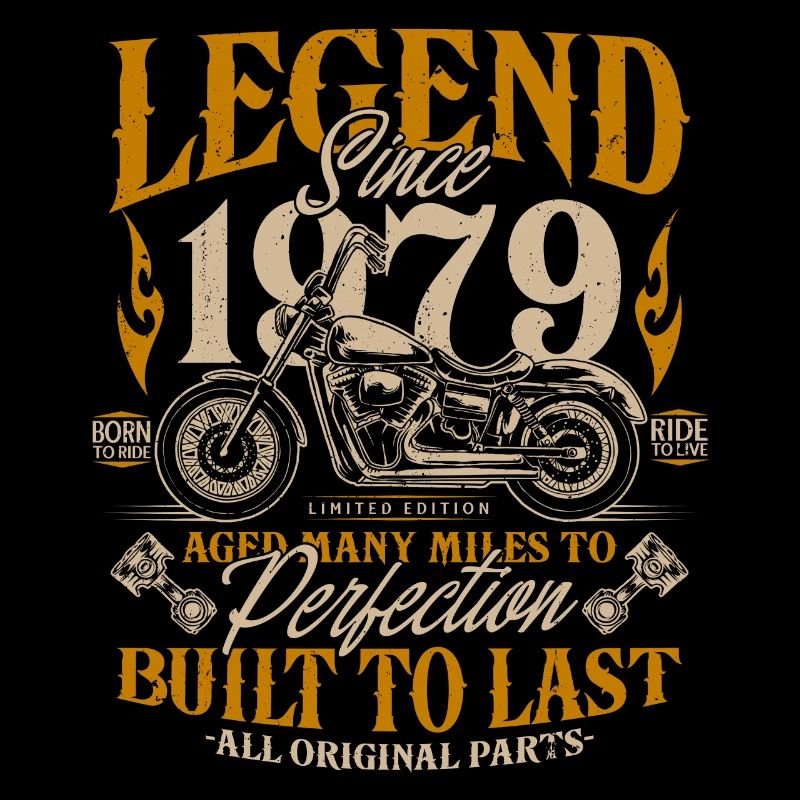 Legend Since 1979 Motorcycle Birthday Gift