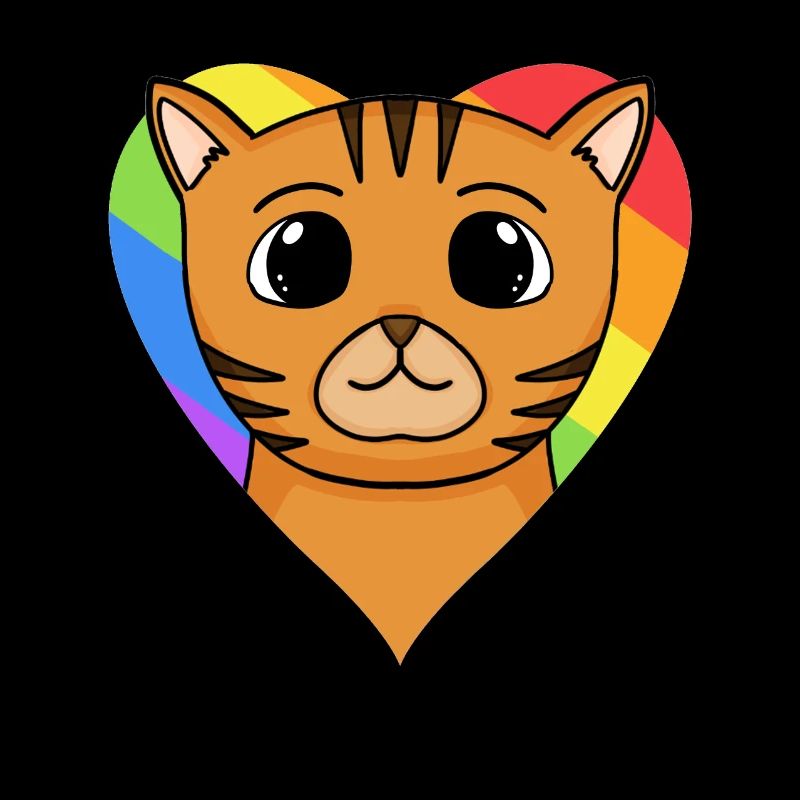 LGBT Cat Bengal Cat Rainbow