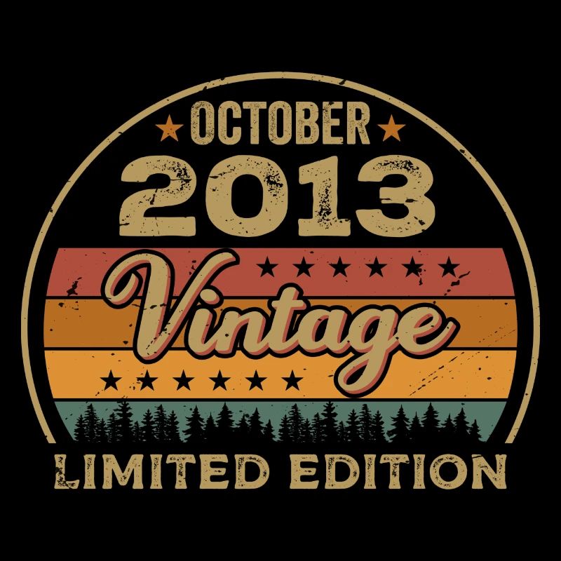 Vintage October 2013 Birthday Gift - 2013
