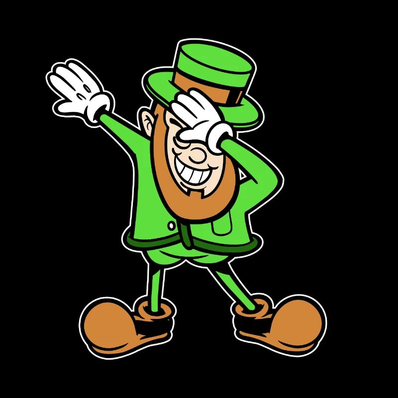 Danse du dabbing du lutin de la Saint-Patrick