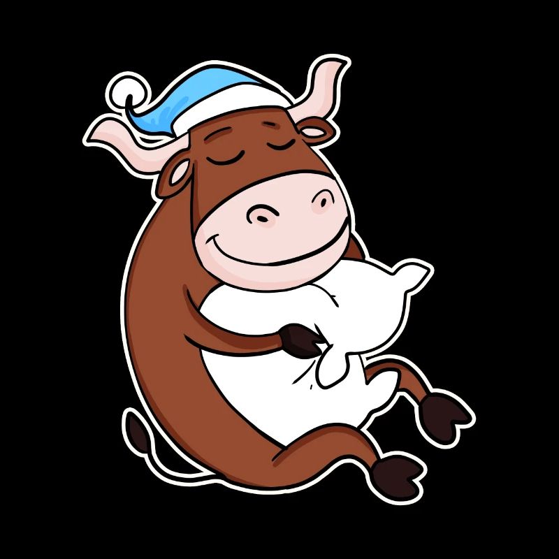 Bœuf avec oreiller et bonnet de couchage