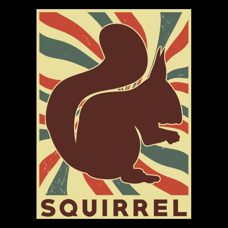 Squirrel Retro Vintage