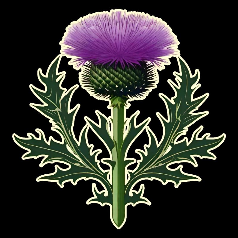 Wunderschöne Distel alls Wappen I