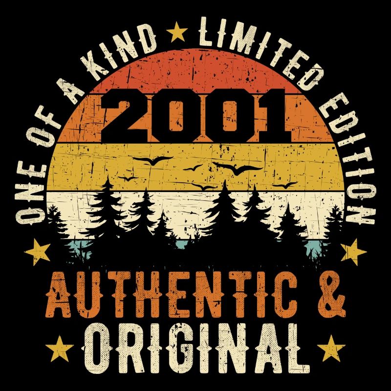 Original 2001 Cadeau D'anniversaire 2001 Authentic