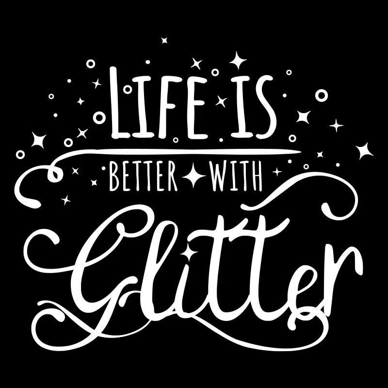 Glitter saying Princess Life is better glitter