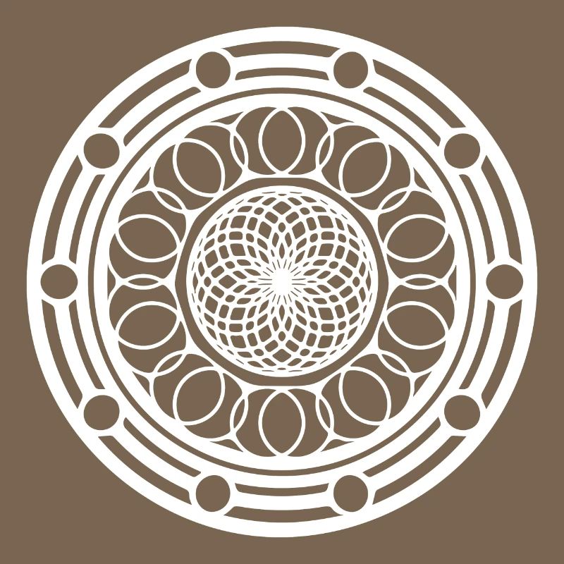 Geometric Flowers Mandala Round Pattern Shape