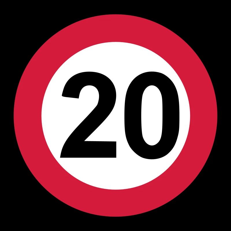 20 Anniversaire signe de la circulation
