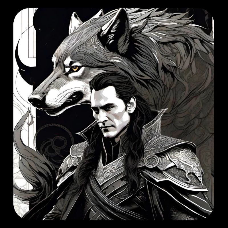 Loki with Fenri's Wolf Asgard Ragnarok