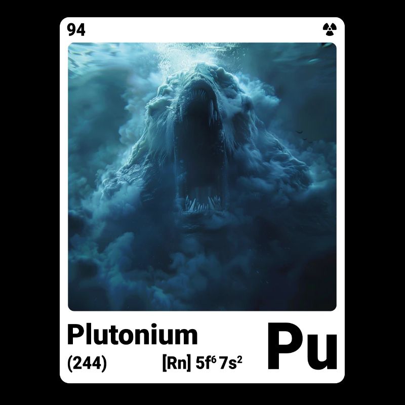 AI am Plutonium (wt) périodique de mode nerd
