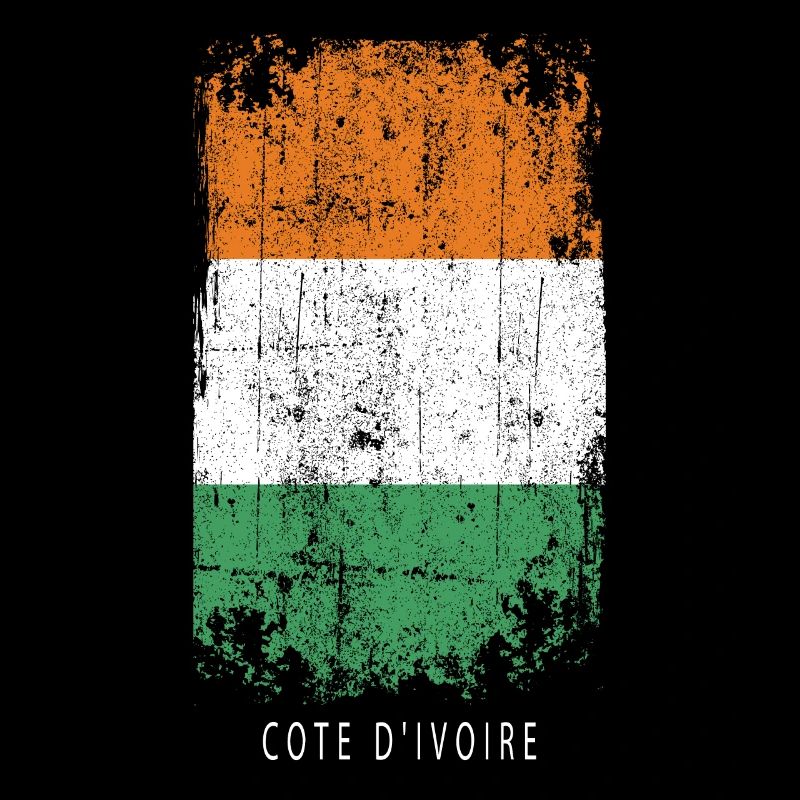 Souvenir avec le drapeau de la Côte d’Ivoire