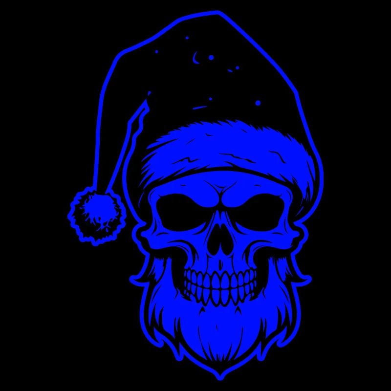 Squelette de crâne de Père Noël