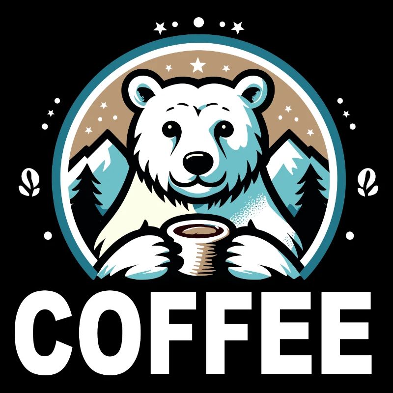 Polar Bear, Coffee, Coffee Drinker, Office, Cafe Owner, Cafe