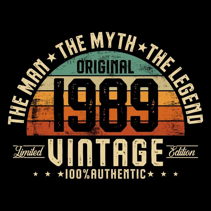 1989 Vintage Born Man Myth Legend