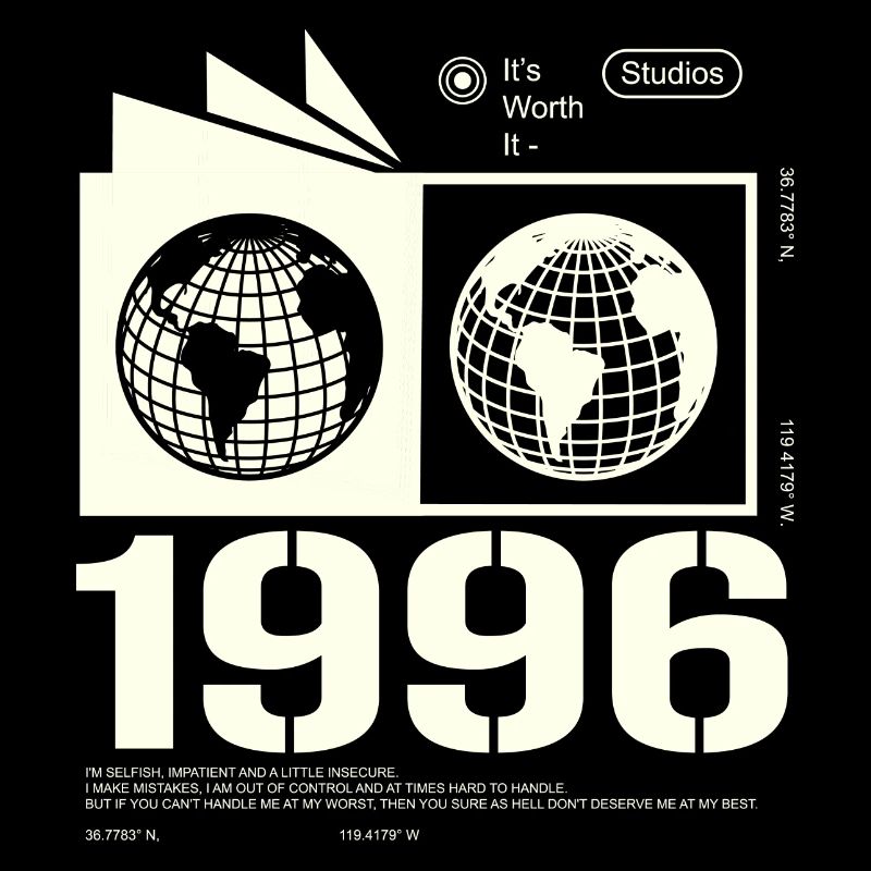 Vintage 1996 Retro Birthday Gift 1996