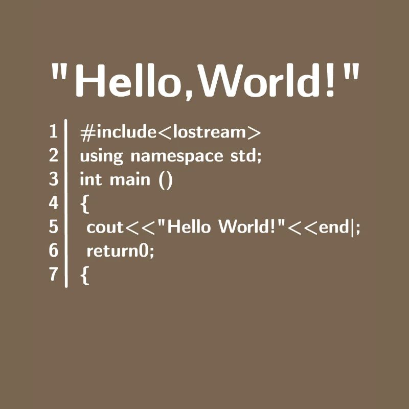Hello World Program - Programmer T-Shirt