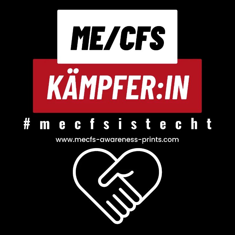 COMBATTANT 💪 ME/CFS - rouge ❤️